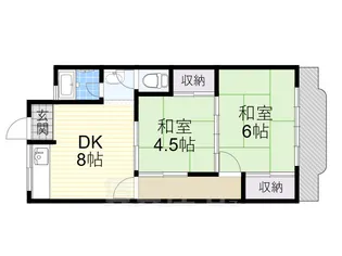 田村グリーンハイツ【3階】の間取り