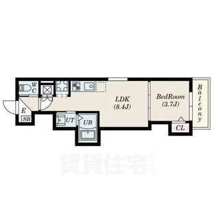 F asecia 立花【2階】の間取り