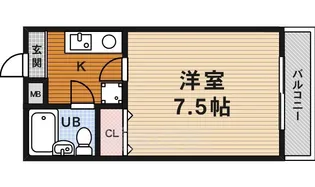 1Kの間取り画像