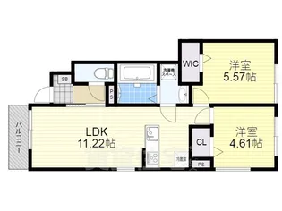 フラン瀬田 B棟【1階】の間取り