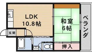 西ハイツ【2階】の間取り
