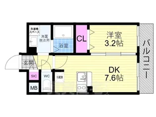 「ファステート京都ステーションウォズ」【3階】の間取り