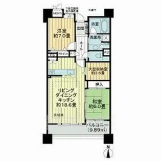 ライオンズシティ栄【7階】の間取り