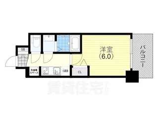 プレサンス神戸水木通ルミエス【3階】の間取り