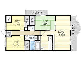 コンフォート和泉【6階】の間取り