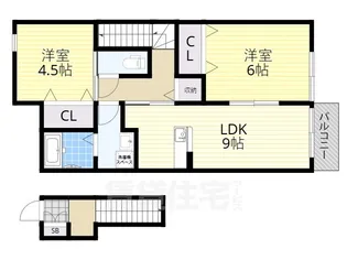 グレースコートⅠ番館【2階】の間取り