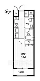 アーバンフラッツ四条西洞院【5階】の間取り