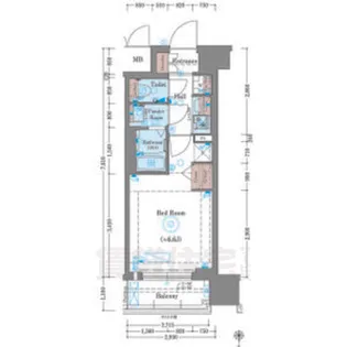 プラシード京都【8階】の間取り