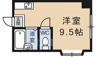 プラム中書島【4階】の間取り