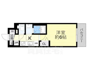 プレサンス野江内代ペルティエ【11階】の間取り