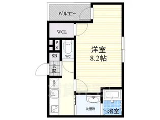 フジパレス大物駅北1番館【3階】の間取り