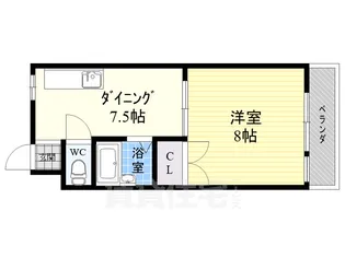 山口マンション【302号室】の間取り