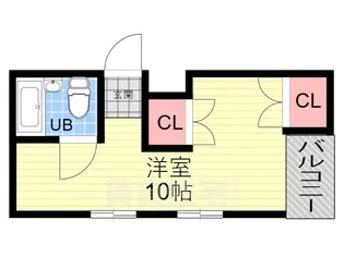 ルポール麩屋町【3階】の間取り