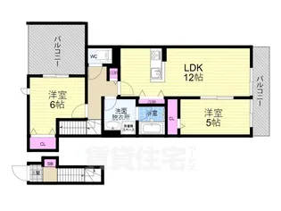 グランシャリオ京都南【2階】の間取り