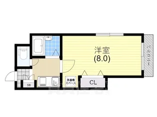 ヴァンクレールアキ【4階】の間取り