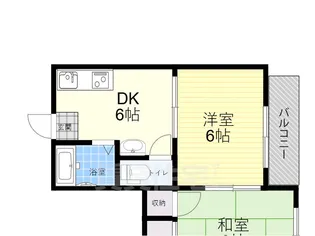ジョイフル南住吉【5階】の間取り