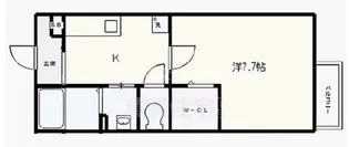 アレアK【1階】の間取り