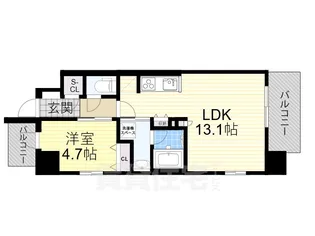 スプランディッド8【5階】の間取り