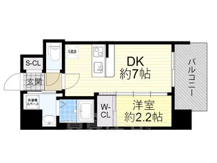 セレニテ十三ミラク【12階】の間取り