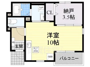 サンセール ヤマビコ【1階】の間取り