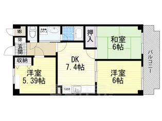 K.1st【3階】の間取り