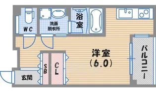 ソリューション甲子園【4階】の間取り