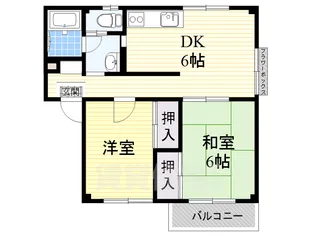 エステートピアウラタ【3階】の間取り