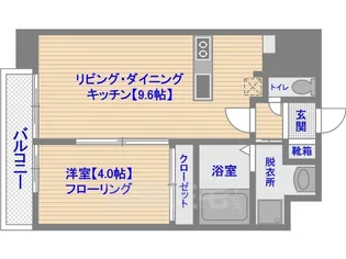 サヴォイザセントラルガーデン【13階】の間取り