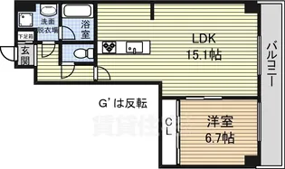 エルミタージュ新栄【8階】の間取り