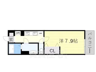 サンキエム【3階】の間取り