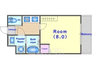 フラッティ金閣寺南【3階】の間取り