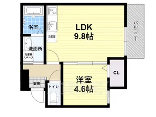 フジパレス大物公園1番館【3階】の間取り