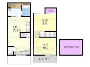大阪府大阪市西淀川区姫島6丁目【一戸建】の間取り