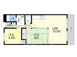 グリーンフォレスト西宮2【1階】の間取り