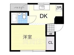 大阪府大阪市淀川区塚本2丁目【マンション】の間取り