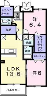 アヴニール【1階】の間取り