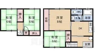 大阪府堺市東区日置荘北町2丁【アパート】の間取り