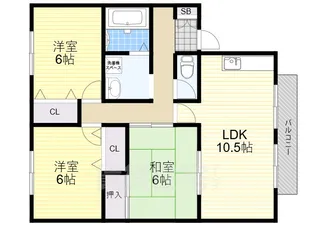 奈良県奈良市押熊町【アパート】の間取り