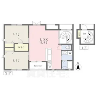 CASA BIANCA 2【2階】の間取り