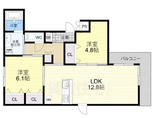 メゾンKITAURA【3階】の間取り