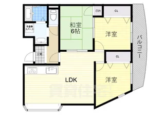 大阪府吹田市千里山西1丁目【マンション】の間取り