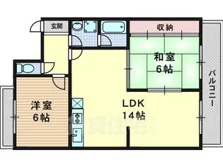 「シャンポール蘭」【2階】の間取り