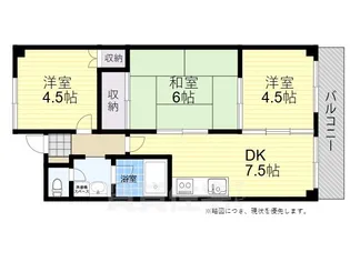 パークハイツミシマVOLⅡ【4階】の間取り