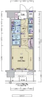 プレサンスTHE KYOTO 粋都【7階】の間取り