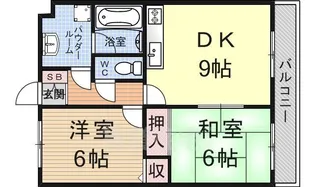クレール弐番館【4階】の間取り