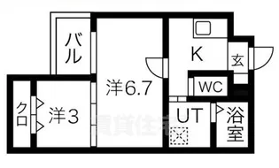 大阪府堺市堺区三宝町5丁【マンション】の間取り