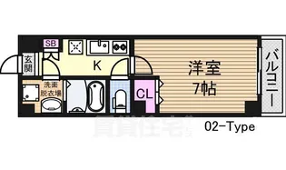 レジデンシア新大阪【1階】の間取り