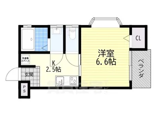 菊水パレス【4階】の間取り