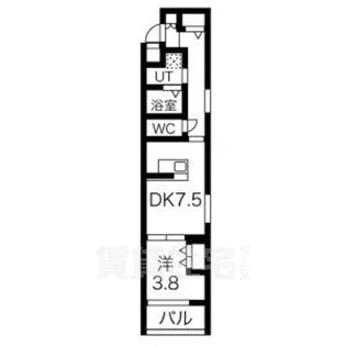 フォーリアライズ京都東寺【1階】の間取り