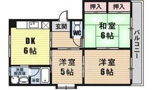 グランジュール西澤【3階】の間取り